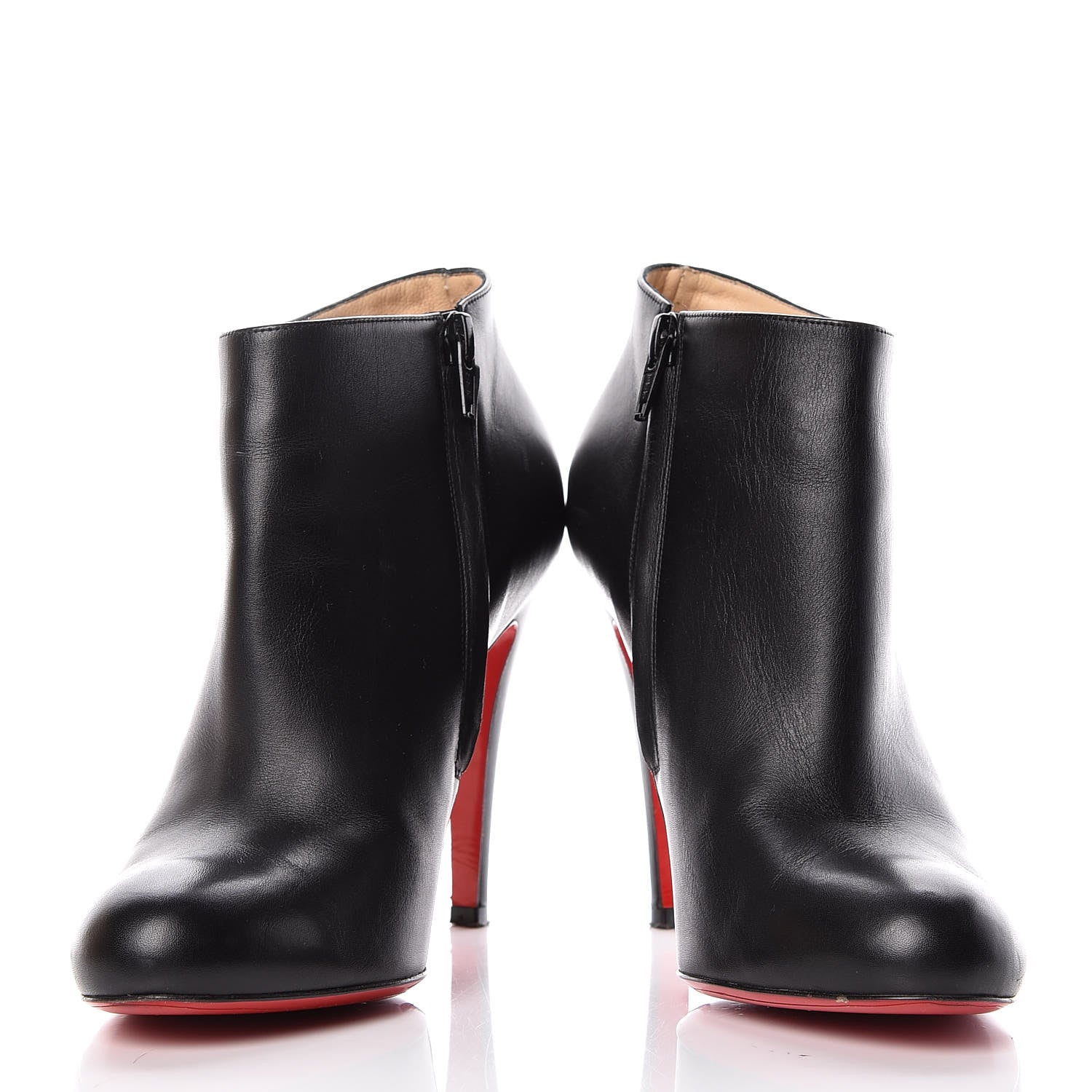 Christian Louboutin Calfskin Belle 100 Ankle Boots 37.5 Black 5 of 10