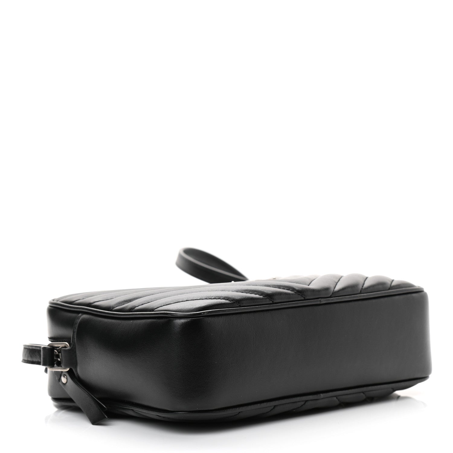 Saint Laurent Calfskin Matelasse Monogram Lou Camera Bag Black 4 of 13
