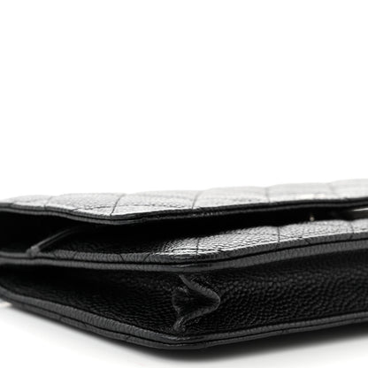 Chanel Caviar Quilted Wallet On Chain WOC Black 10 of 12
