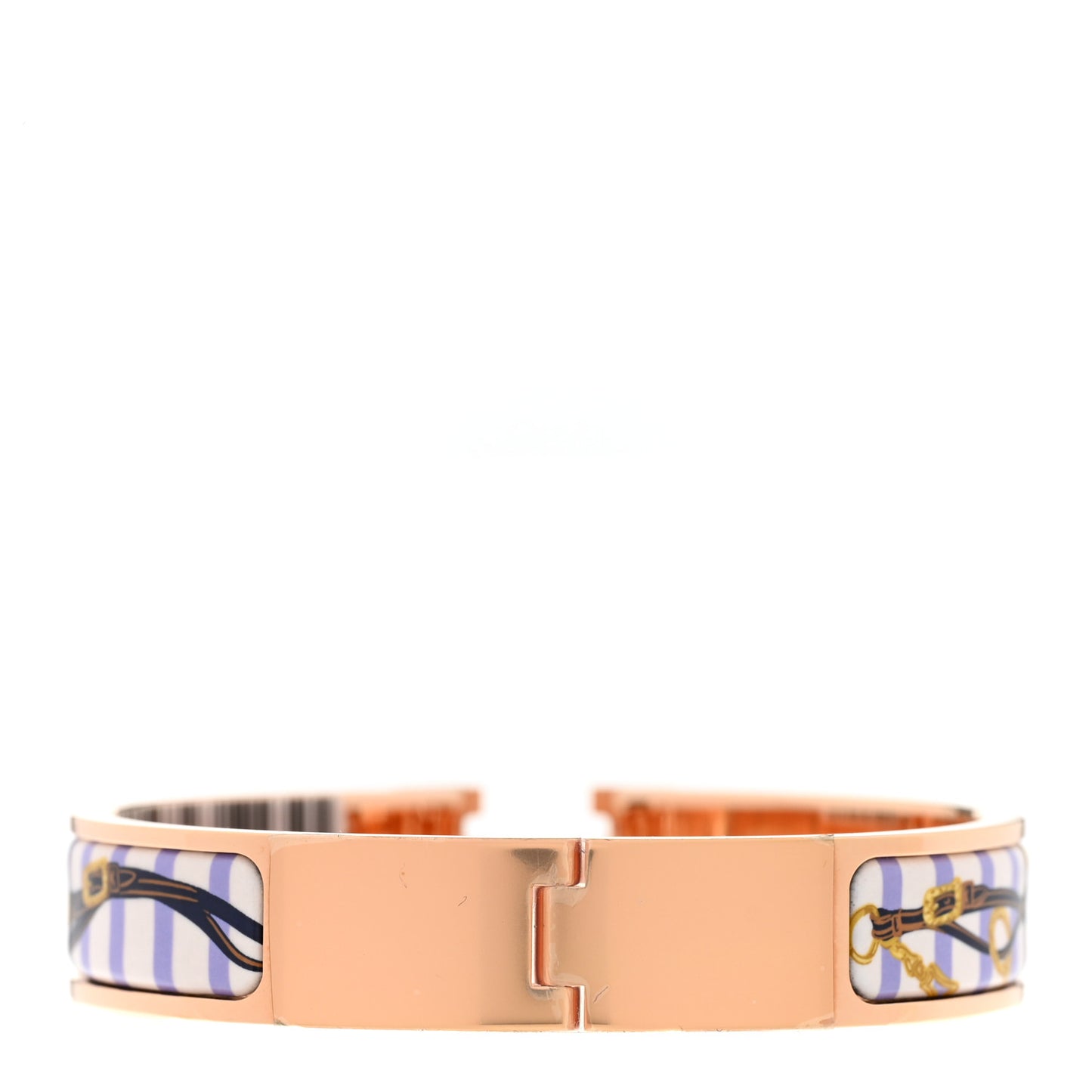 Enamel Printed Brides de Gala Bayadere Narrow Clic Clac H Bracelet PM