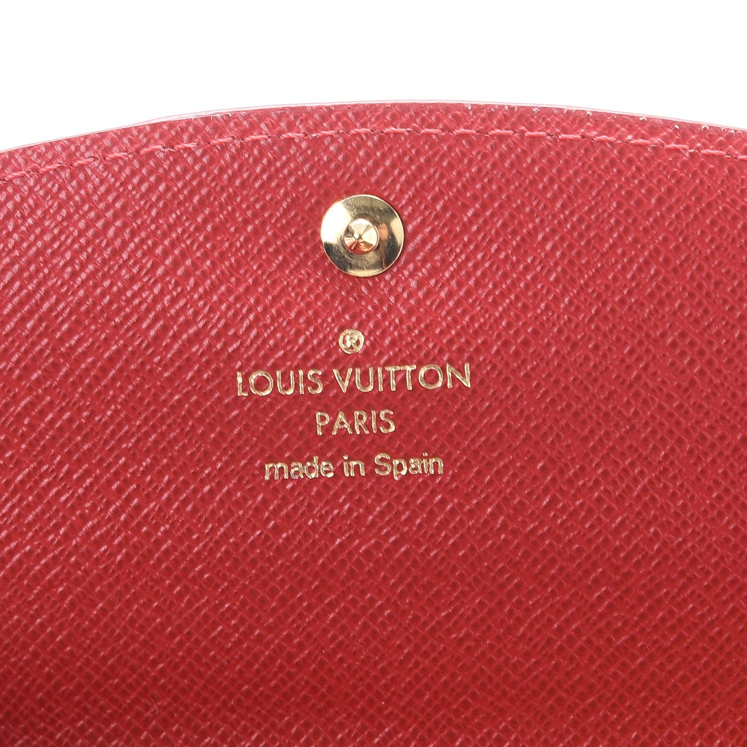 Louis Vuitton Damier Ebene Caissa Wallet Cherry 6 of 7