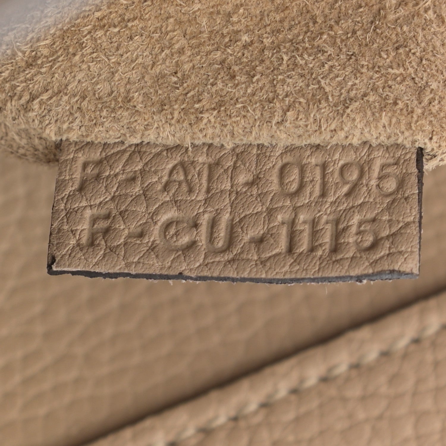 Celine Drummed Calfskin Micro Luggage Dune 7 of 11