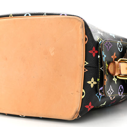 Louis Vuitton Monogram Multicolor Petit Noe Black 9 of 13