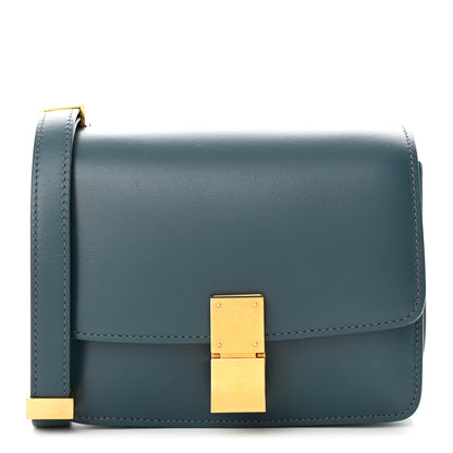 Celine Box Calfskin Small Classic Box Flap Bag Petrol 1 of 11