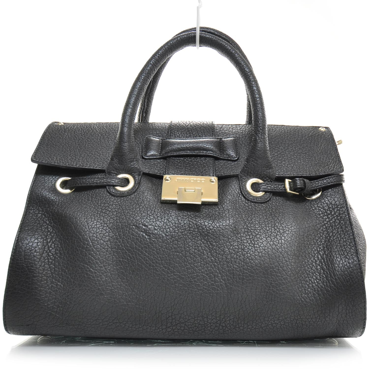 Jimmy Choo Calfskin Medium Rosalie Satchel Black 1 of 8