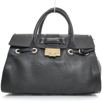 Jimmy Choo Calfskin Medium Rosalie Satchel Black 1 of 8