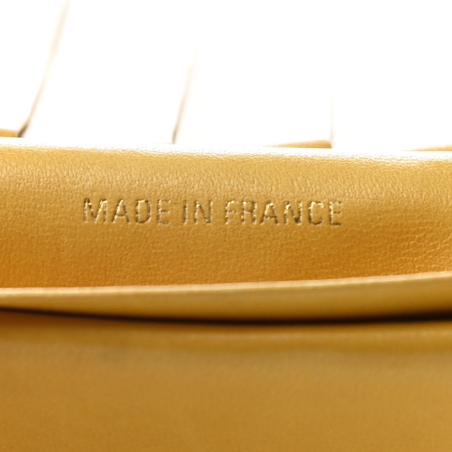 Caviar Stitched French Wallet Yellow
