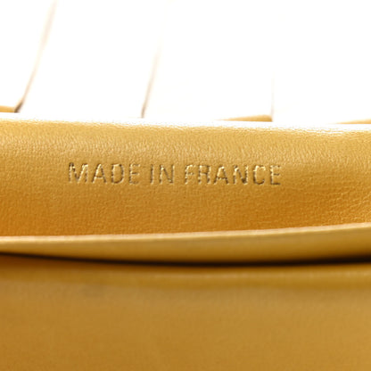 Chanel Caviar Stitched French Wallet Yellow 6 of 9
