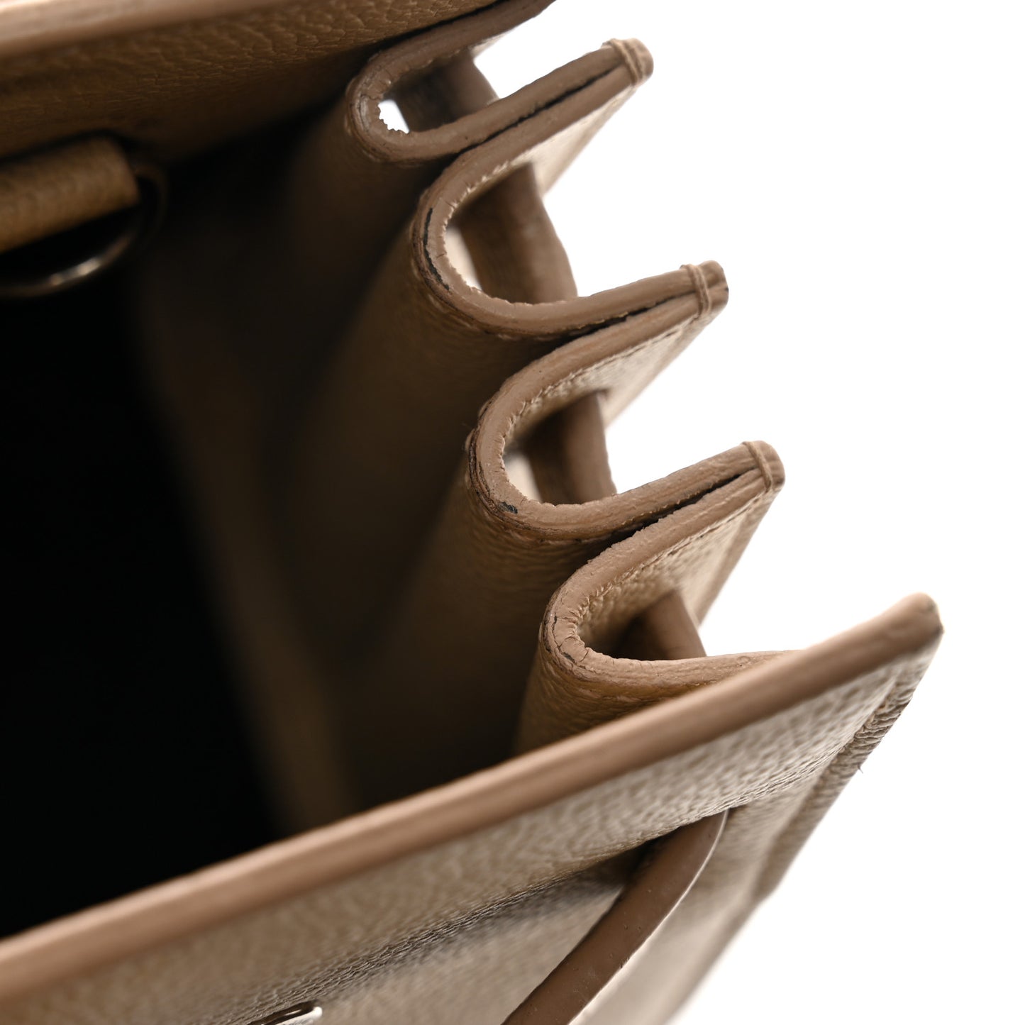 Grained Calfskin Baby Sac De Jour Dark Beige