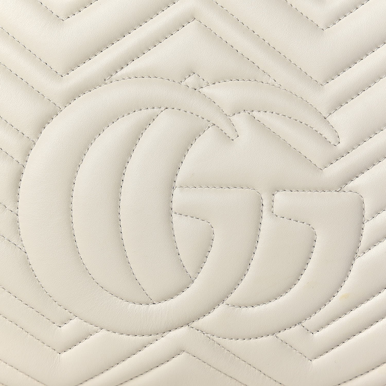 Gucci Calfskin Matelasse Medium GG Marmont Tote White 11 of 12