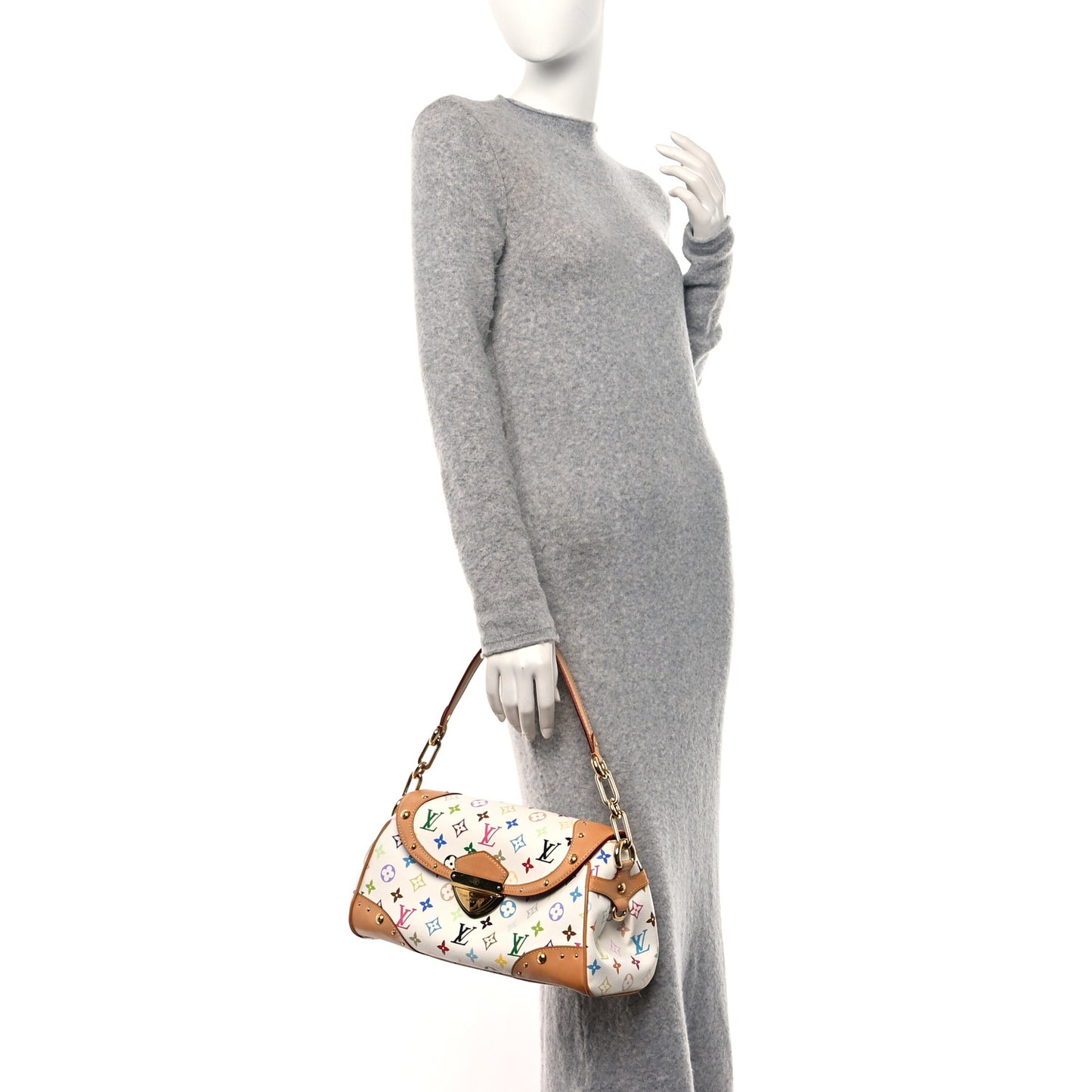 Monogram Multicolor Beverly MM White