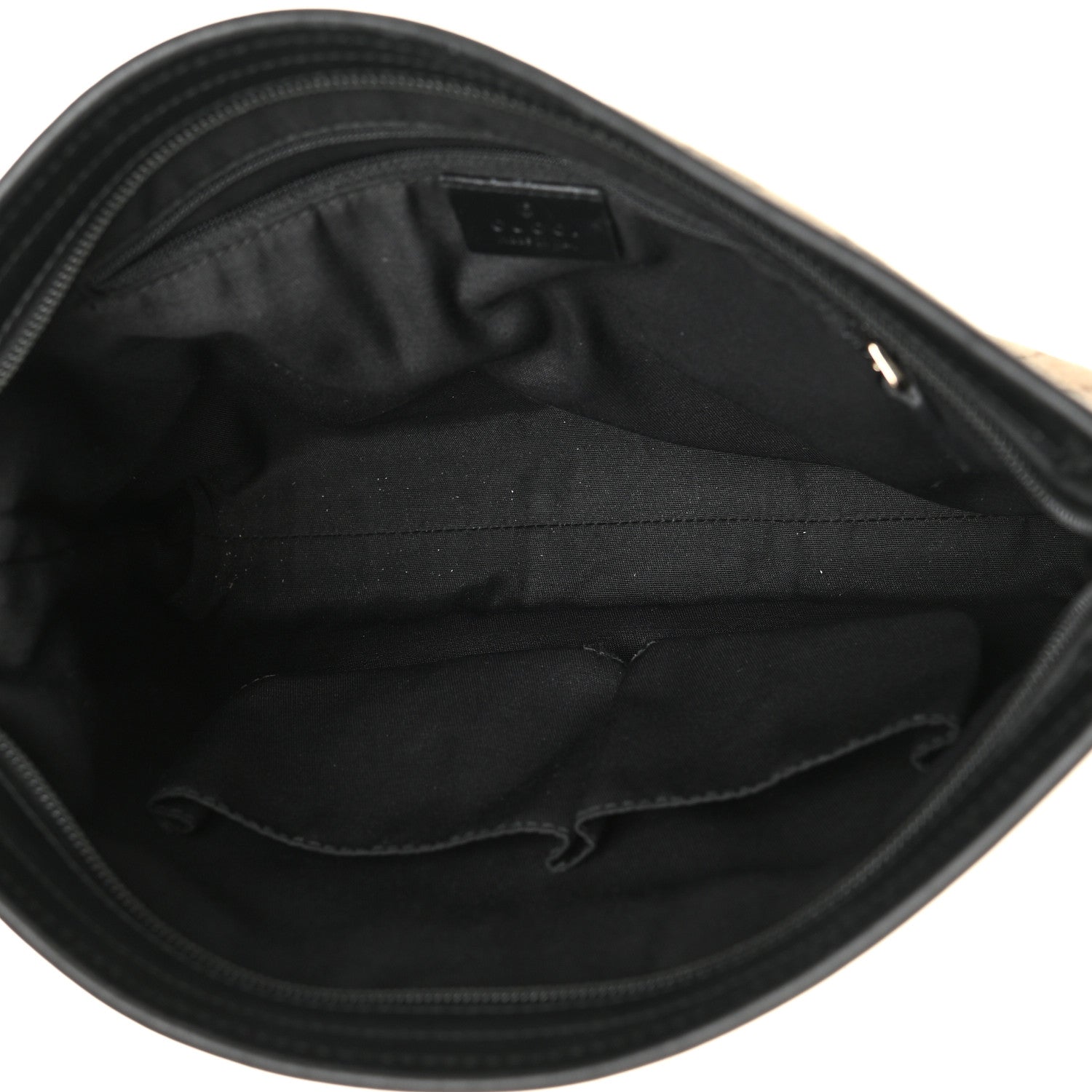 Gucci GG Monogram Web Flat Messenger Bag Black 5 of 18
