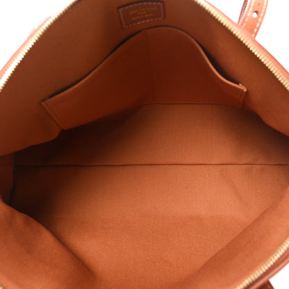 Louis Vuitton Grained Calfskin Low Key Duffle Tote Cognac 5 of 9