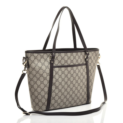 Gucci GG Supreme Monogram Medium Joy Tote Dark Brown 3 of 11
