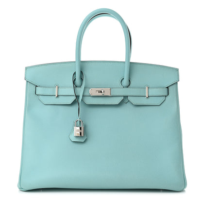 Hermes Epsom Birkin 35 Bleu Atoll 1 of 10