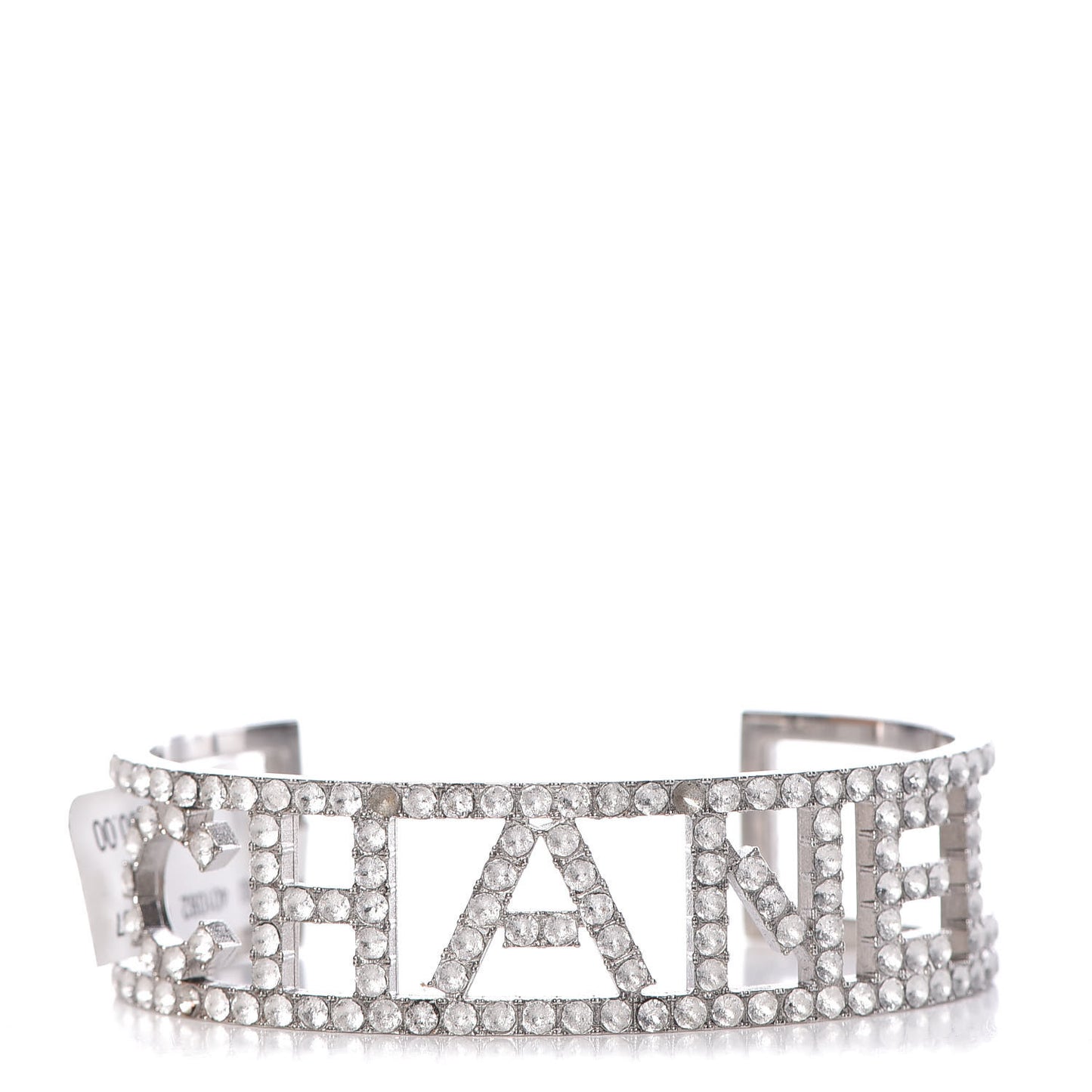 Crystal Logo Cuff M Silver