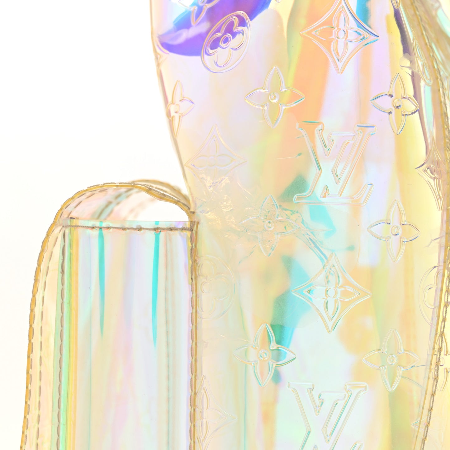 PVC Monogram Christopher Backpack GM Iridescent Prism