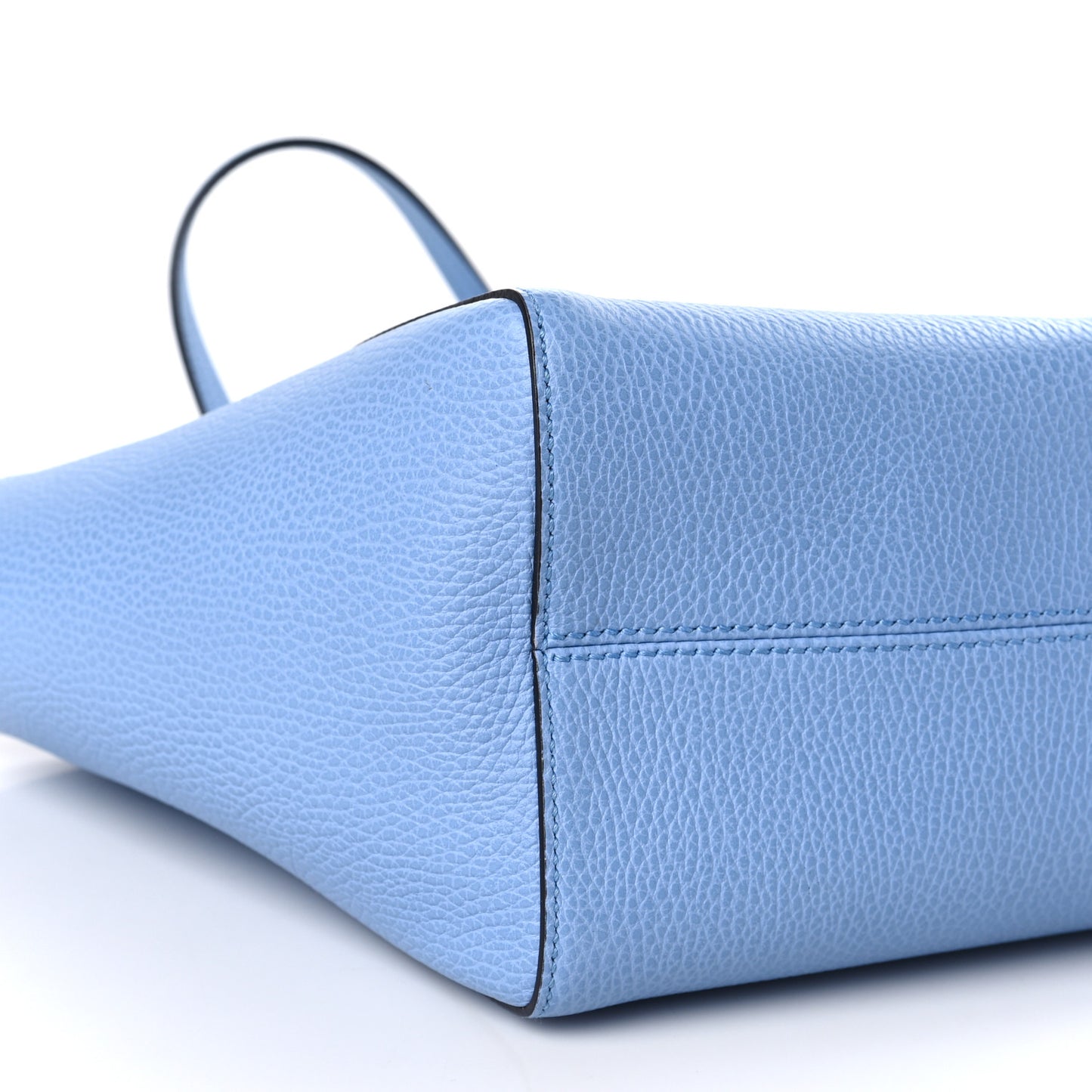 Dollar Calfskin Small Swing Tote Mineral Blue