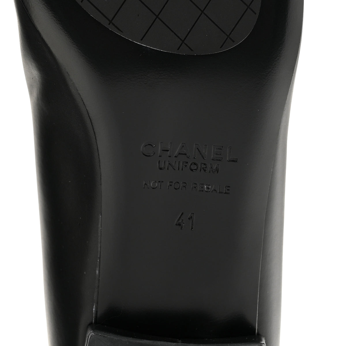 Chanel Lambskin Cap Toe CC Uniform Ballerina Flats 41 Black 8 of 12