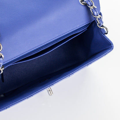 Chanel Patent Calfskin Quilted Mini Rectangular Flap Blue 5 of 7