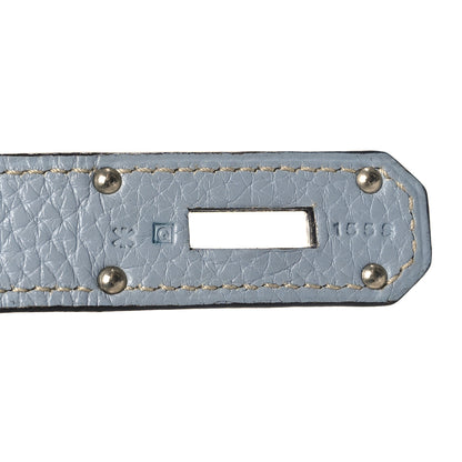 Hermes Taurillon Clemence Jypsiere 31 Bleu Lin 7 of 10