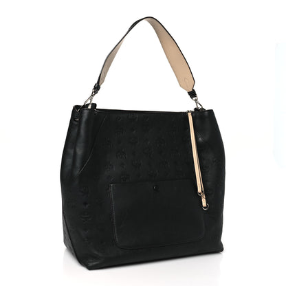 MCM Calfskin Ottomar Large Klara Hobo Black 3 of 8
