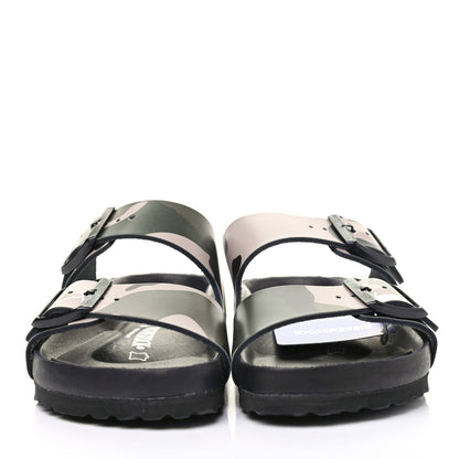 Valentino Garavani X BIRKENSTOCK Calfskin VLTN Arizona Slide Sandals 38 Army Green Poudre 2 of 7