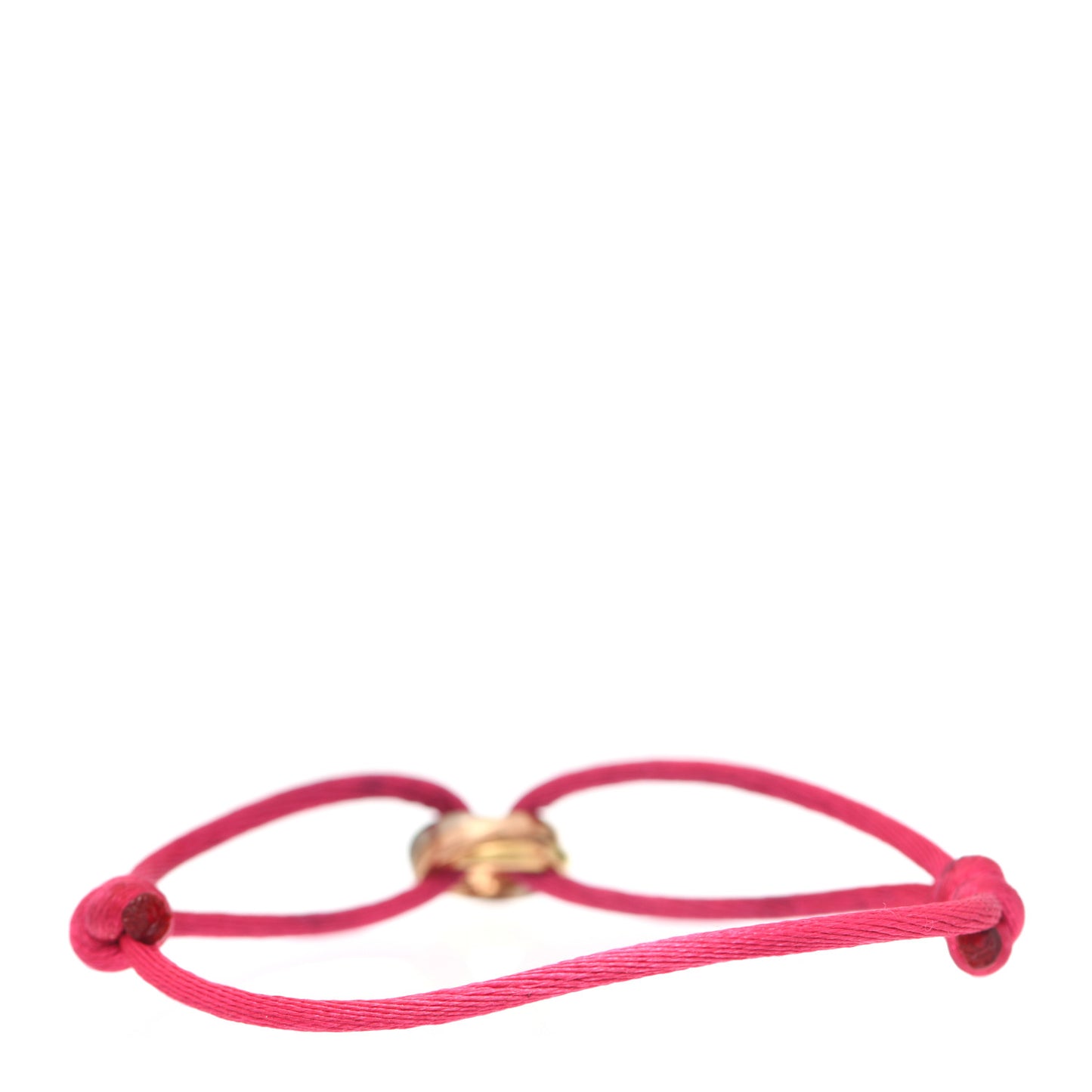 18K Pink Yellow White Gold Trinity Cord Bracelet Pink