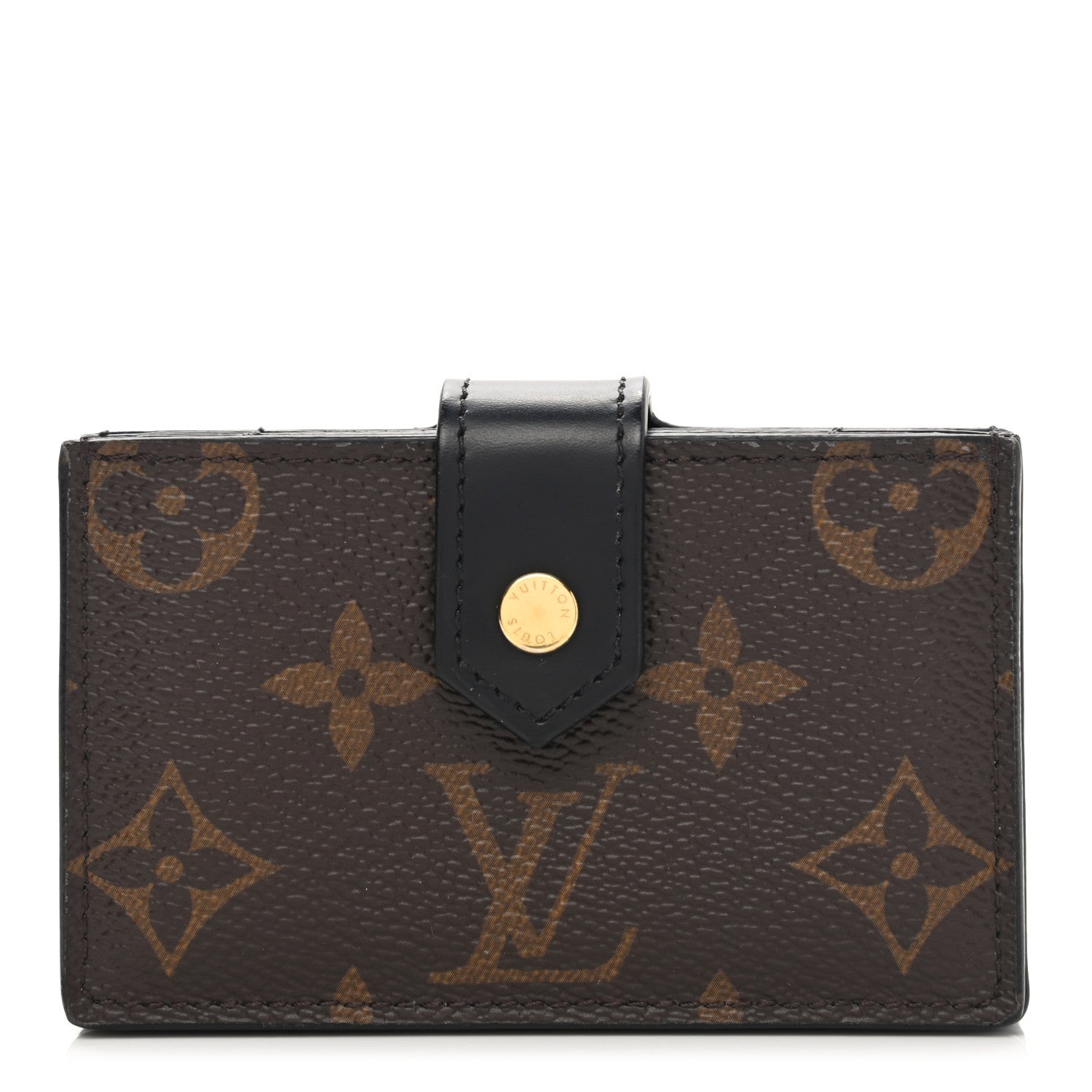 Louis Vuitton Monogram Gusset Card Holder Black 1 of 6