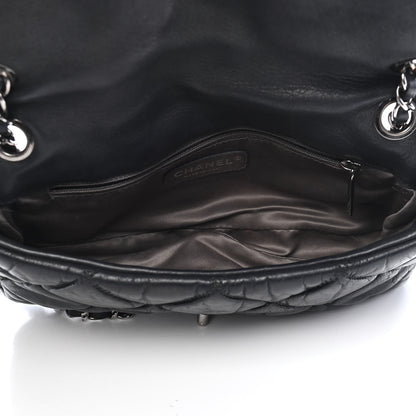Chanel Calfskin Small Bubble Quilt Flap Black 5 of 9
