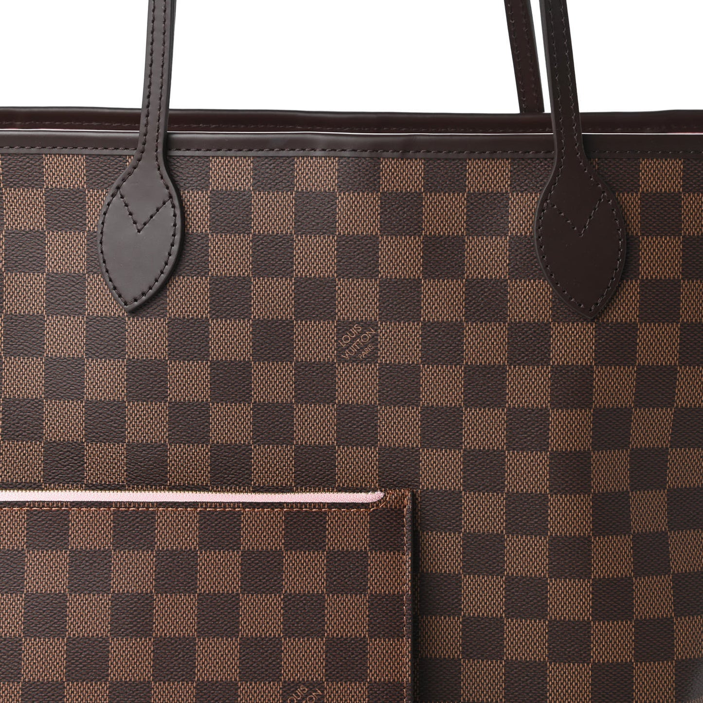 Damier Ebene Neo Neverfull MM Rose Ballerine