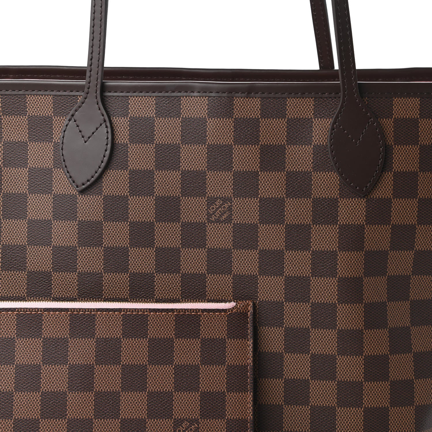 Louis Vuitton Damier Ebene Neo Neverfull MM Rose Ballerine 10 of 10