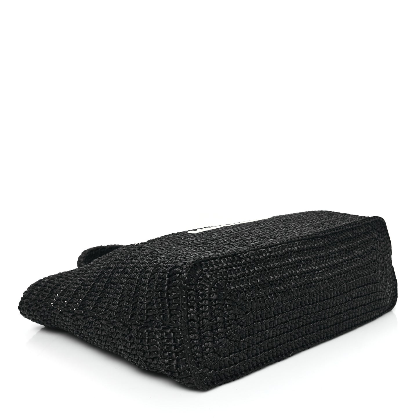 Raffia Rive Gauche Tote Black