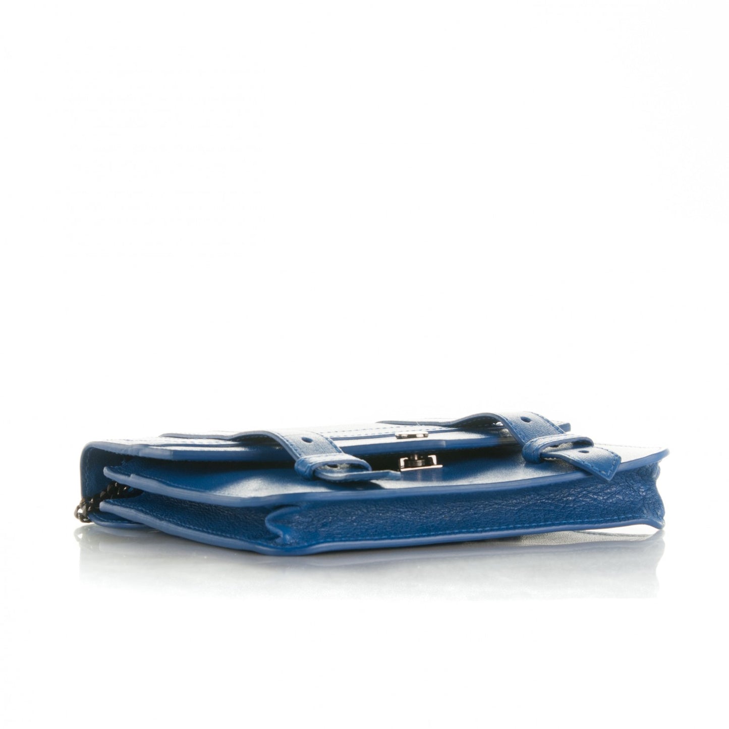 Lambskin Large PS1 Chain Wallet Royal Blue