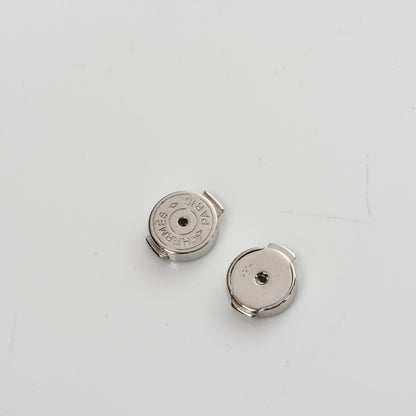 Hermes Palladium Lacquered Pop H Earrings 4 of 4