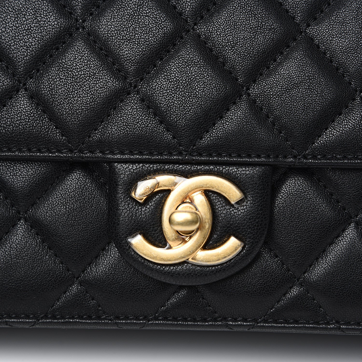 Chanel Lambskin Quilted Small Chic Pearls Flap Black 7 of 10
