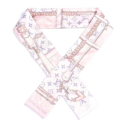 Louis Vuitton Silk Monogram Confidential Bandeau Light Pink 1 of 2