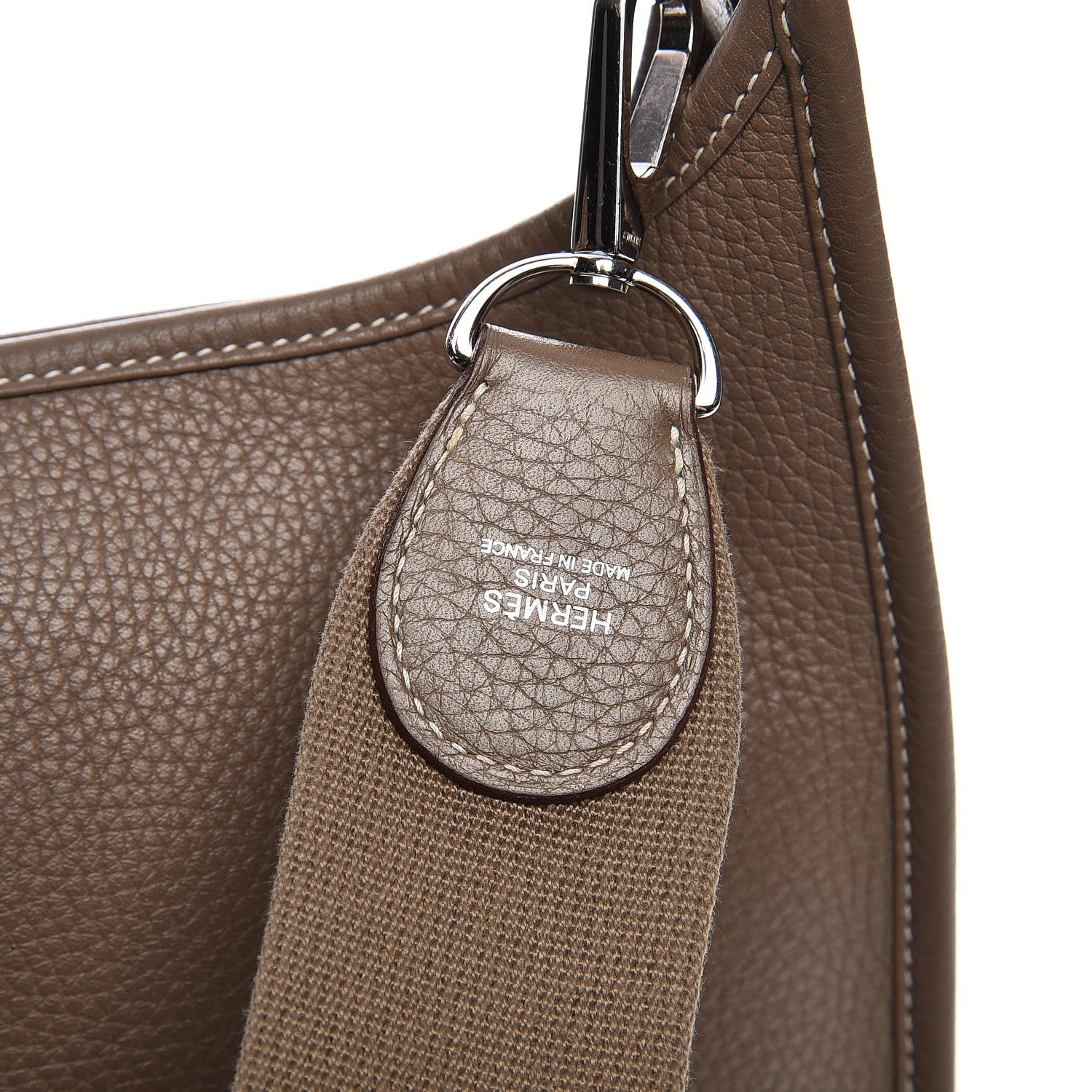 Hermes Taurillon Clemence Evelyne III PM Etoupe 8 of 13