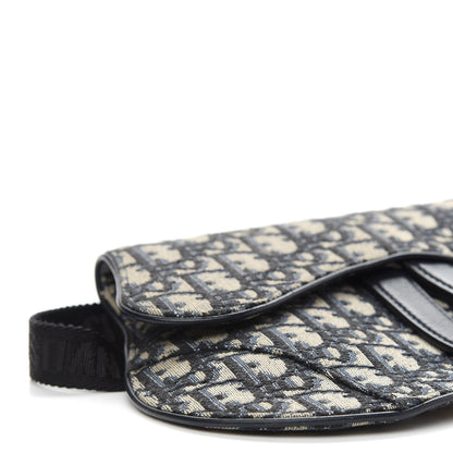 Christian Dior Oblique Saddle Belt Bag Blue 7 of 8