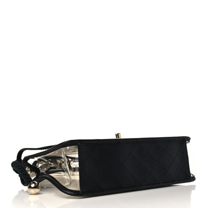 Chanel Lambskin PVC Sand By The Sea Flap With Pearl Strap Black 4 of 9