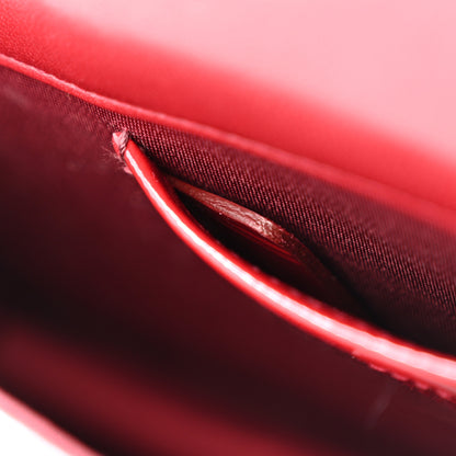 Christian Dior Patent Cannage Lady Dior Convertible Clutch Red 7 of 12