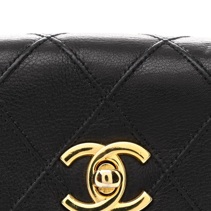 Chanel Calfskin Quilted Flap Waist Belt Bag 85 34 Black 9 of 11