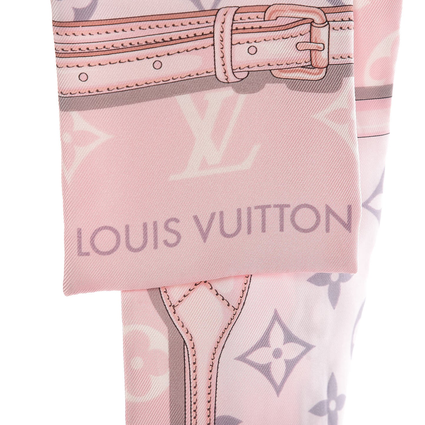 Silk Monogram Confidential Bandeau Light Pink