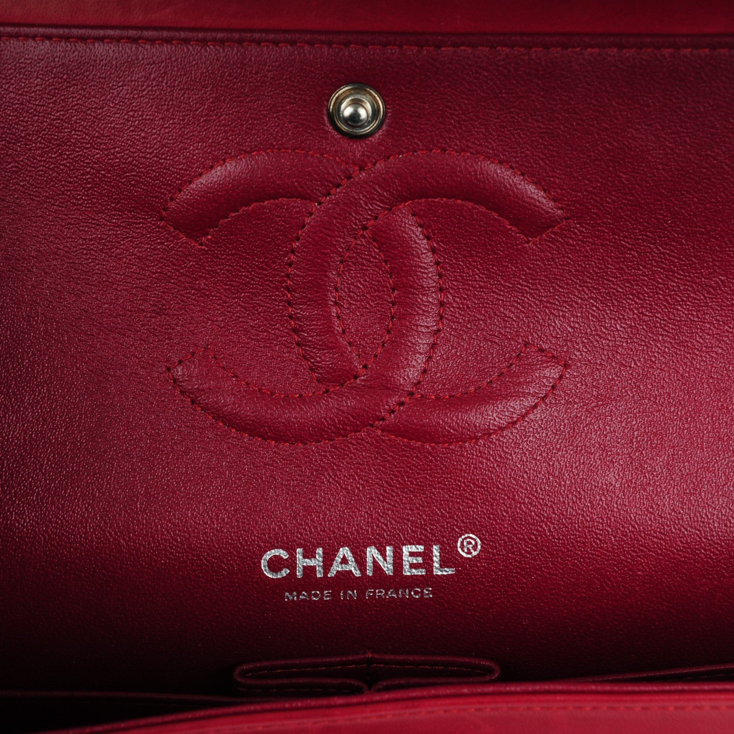 Chanel Patent Calfskin Quilted Medium Double Flap Red 6 of 8