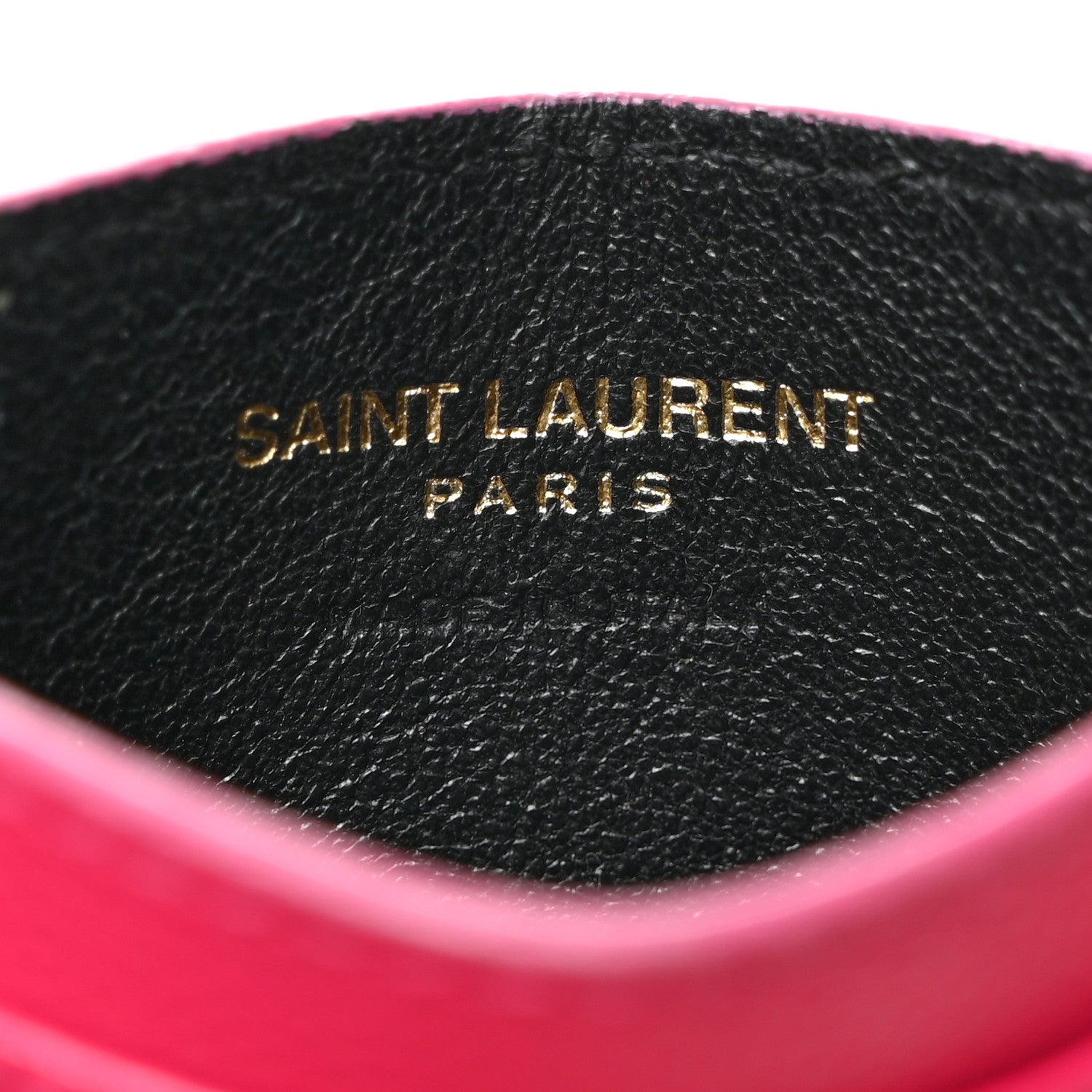 Saint Laurent Grain De Poudre Matelasse Chevron Monogram Credit Card Case 6 of 9