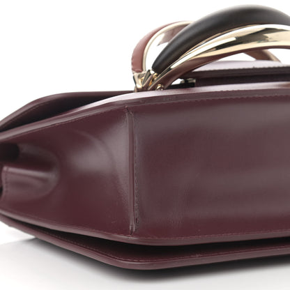 Chloe Calfskin Kattie Shoulder Bag Burgundy 9 of 11