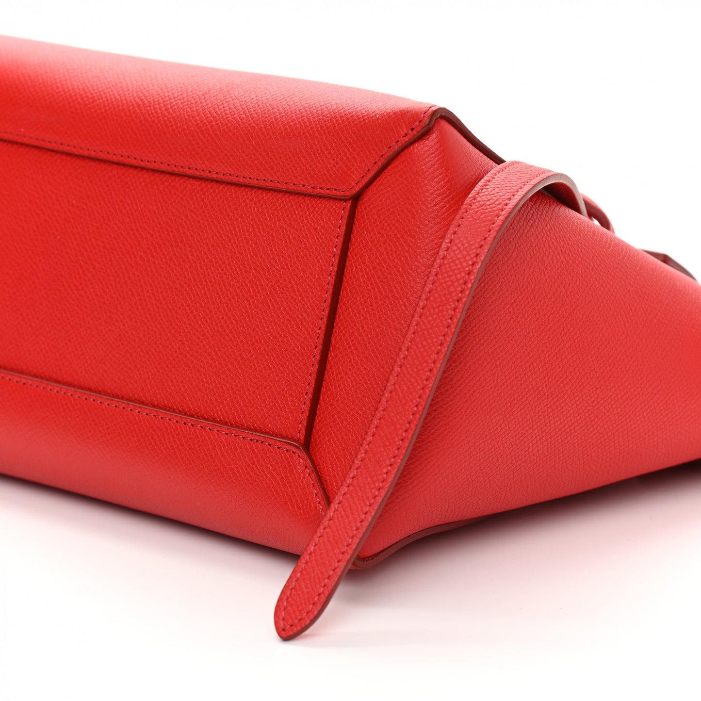 Baby Grained Calfskin Micro Belt Bag Coquelicot
