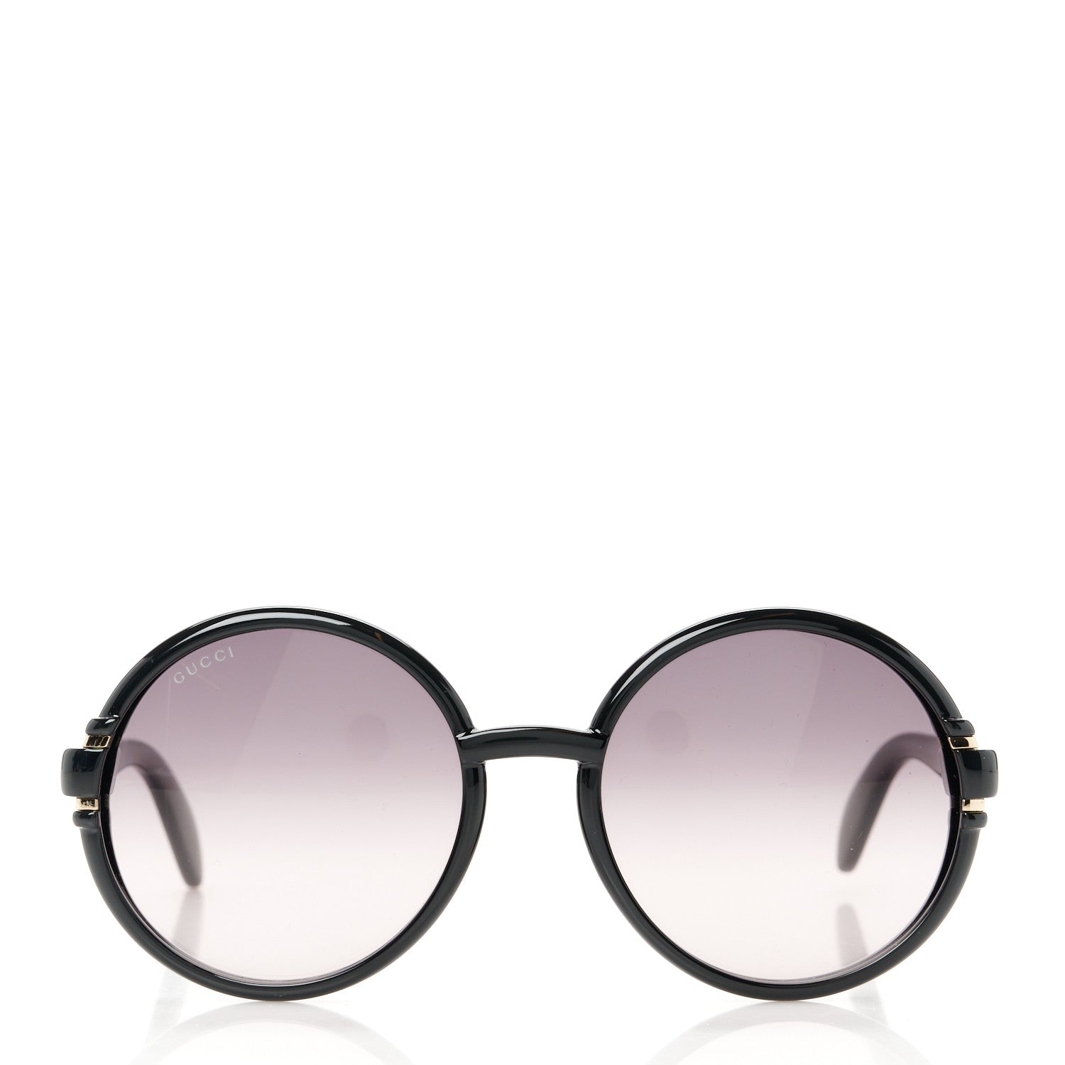 Gucci Acetate Round Sunglasses GG 1067/S Black 2 of 8