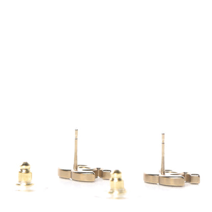Chanel Crystal CC Earrings Gold 3 of 4