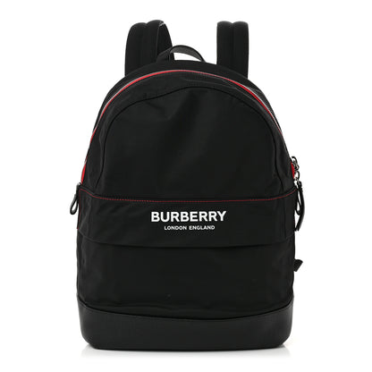Burberry Nylon Medium Logo Backpack Black 1 of 11